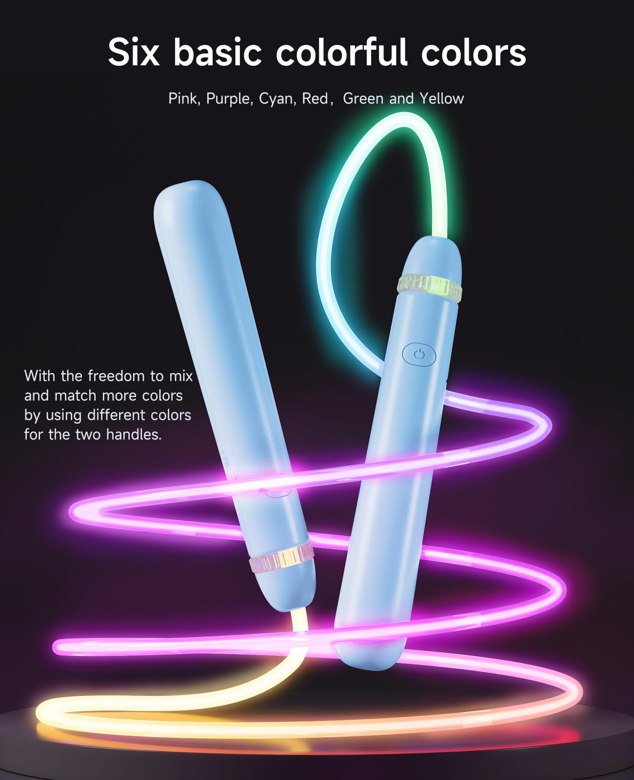LED Jump Rope for Kids, Glow in The Dark Fun Fitness Gift