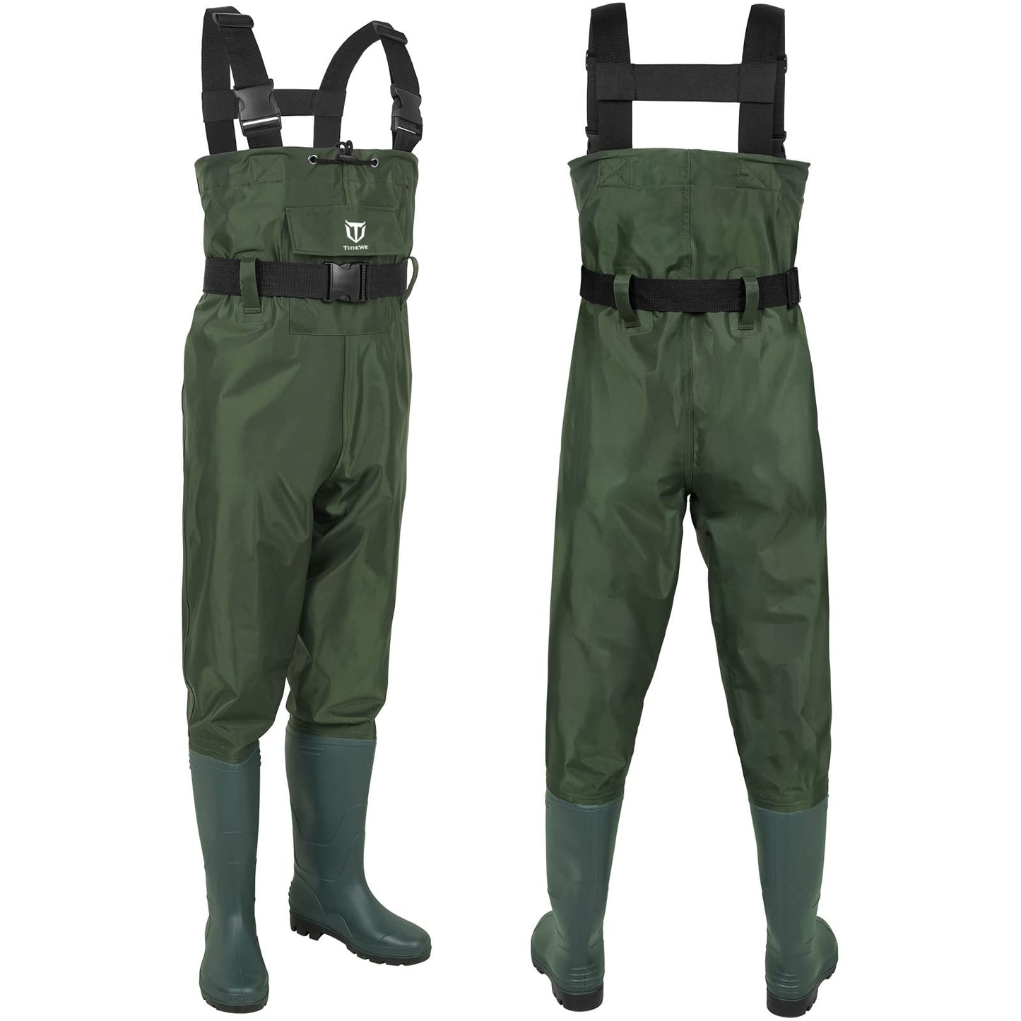 TIDEWE Chest Waders for Men Women, Waterproof Fishing Waders GN M10/W12