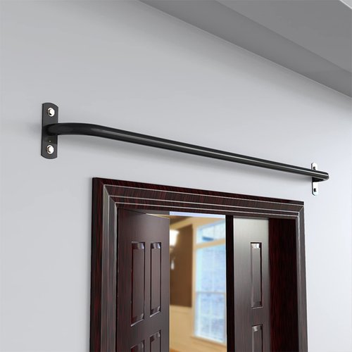 KOMFGT Wall-Mounted Fitness Horizontal Bar, Pull-up Bar for Strength Training, Suitable for Home Indoor and Outdoor Perforation Installation, Load 300kg (Steel 100cm)