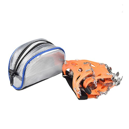 OHPHCALL Pvc Crampons Storage Bag Anti-slip Container for Travel Mountaineering Transparent Cosmetic Pouch with Zipper Versatile Organizer