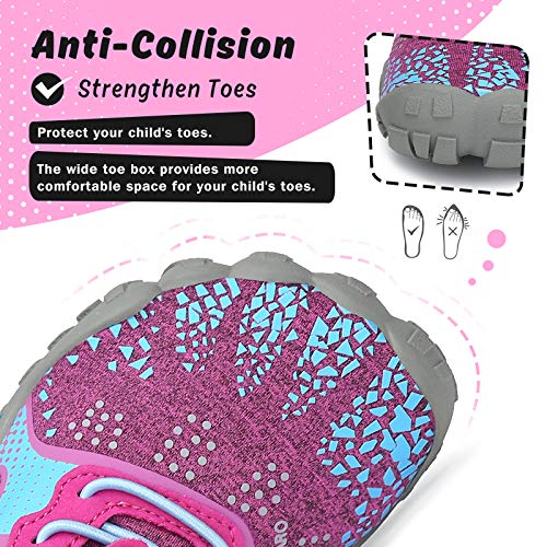 SAGUARO Kids' Barefoot Shoes Boys Girls Quick Dry Aqua Athletic Sneakers Lightweight Sport Footwear Toddler Water Shoes