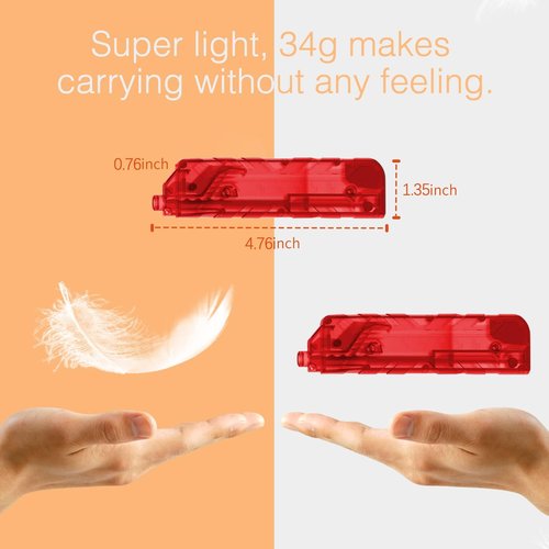 Airsoft Speed Loader Applicable to 6mm BBS 100 Rounds, Quick Reload - Red,2 Pack