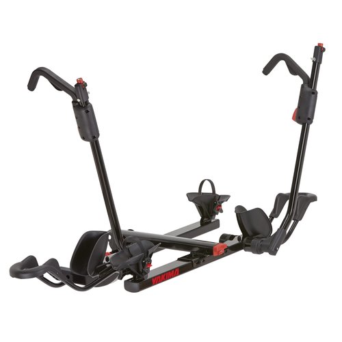 Yakima Tray Hitch Bike Rack, Rear Vehicle Bicycle Carrier w/ Tilting Tray & Adjustable Spacing for 2 Bikes, Fits 20 to 27.5 Inch Wheel Size, HoldUp 2”