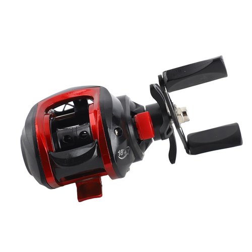 Baitcasting Reel, Metal Long Cast Powerful Lightweight Smooth Baitcaster Fishing Reel for Saltwater Freshwater (Right Hand)