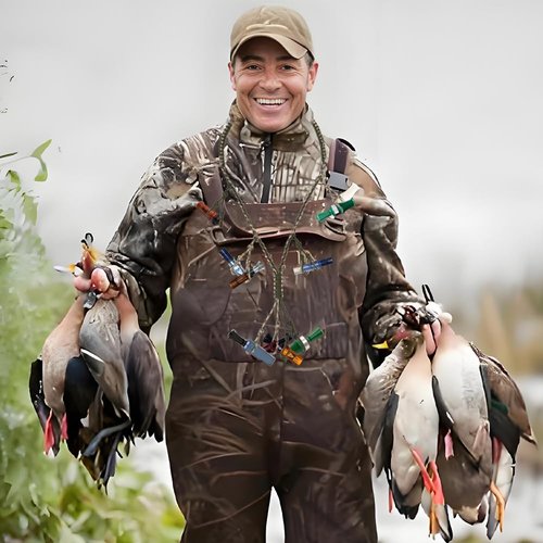 LERSUSI Duck Call Lanyard with 12 Adjustable Loops Paracord Hunting Goose Calls Duck Hunting Accessories Hand Braided Goose Calls for Predator Ducks Goose Hanger (Army Green)