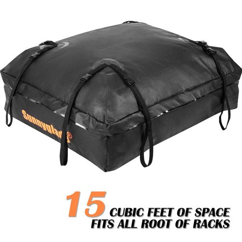 Sunnyglade Waterproof Roof Top Cargo Bag 15 Cubic Feet The Car Top Carrier Bag Fits All Roof Racks