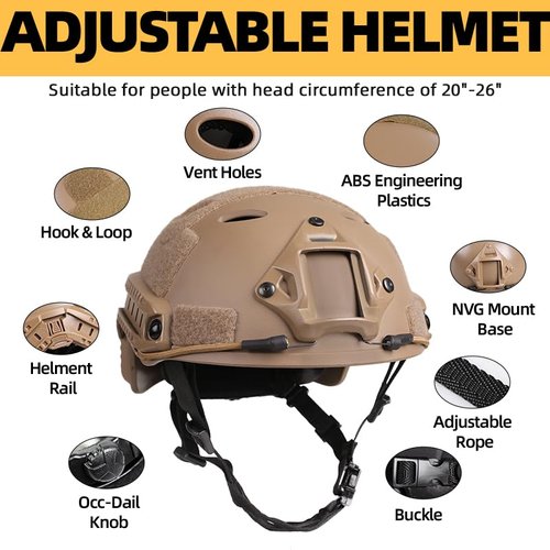 Tactical Helmet with Headset,Adjustable Helmet with Helmet Cover and Fcae Mask for Cosplay Military Tactical Airsoft Gear (Set-A)