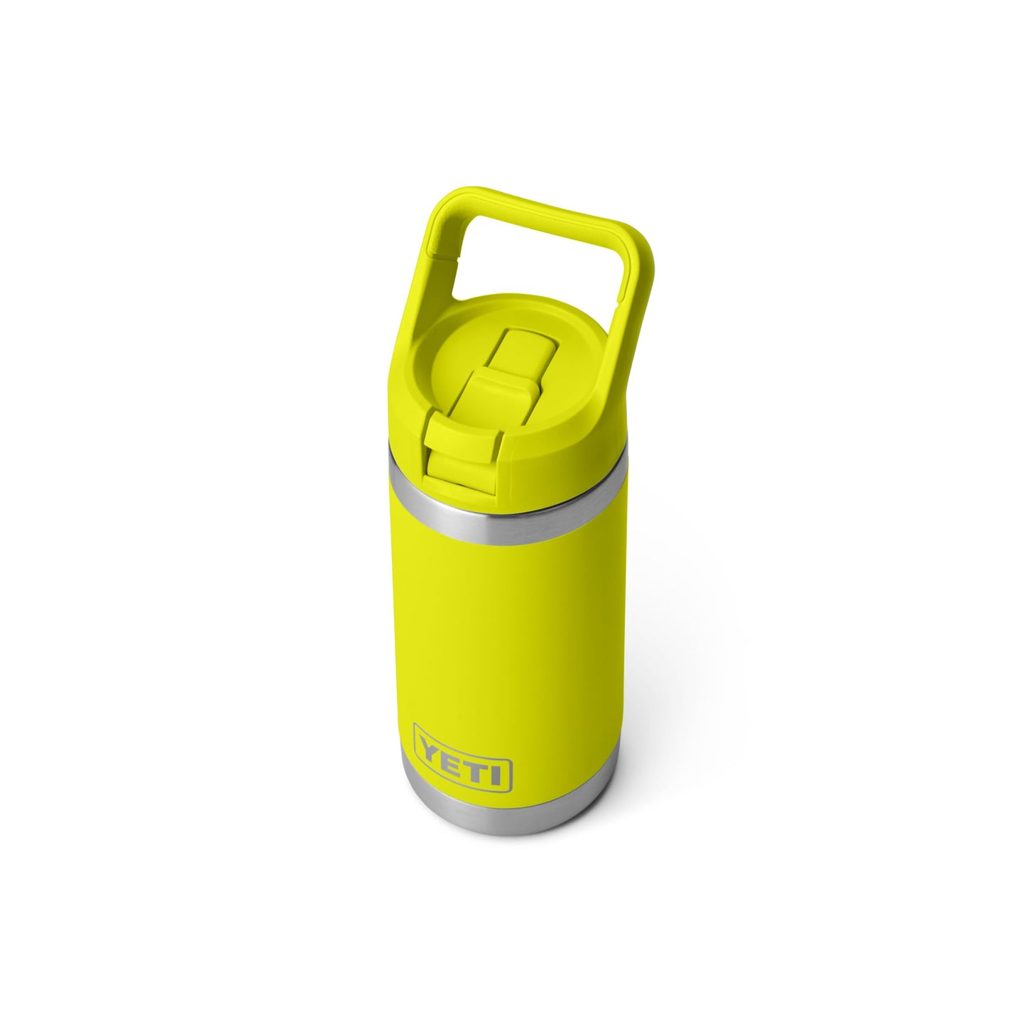 YETI Rambler Jr. 12 oz Kids Bottle, with Straw Cap, Firefly Yellow