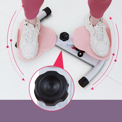 Waist Twisting Fitness Tool Standing Abdomen Exercise Board for Waist Twisting Fitness Board for Foot Massage Weight Loss Pink