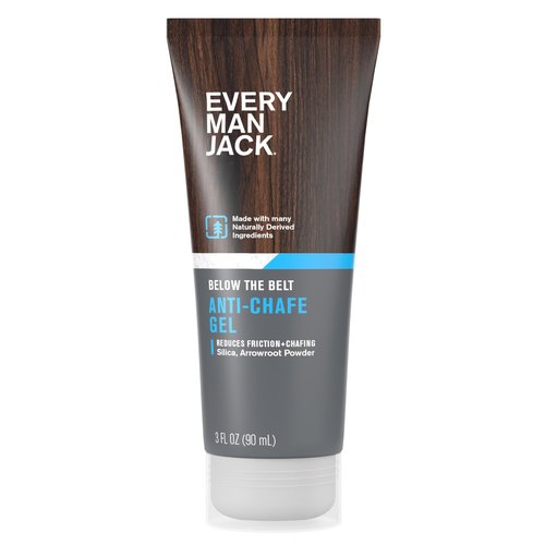 Every Man Jack Anti Chafe Gel for Men - Chafing & Friction Protection for Daily Comfort - Made w/ Naturally Derived Ingredients Like Silica & Arrowroot Powder - Unscented - 3 Fl Oz (1 Pack)