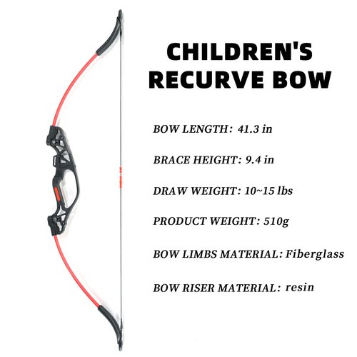 41 inch Youth Archery Bow Set, Adjustable Bow, Tension 10-15 pounds, Suitable for Youth Reverse Archery Set, Backyard Archery, Outdoor Hunting Training Set