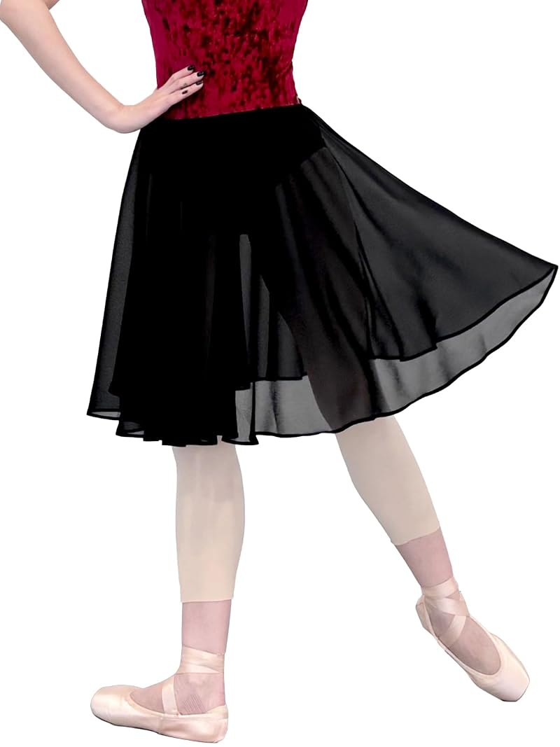 Ballet Skirt for Women with Big Hem, Elastic Waistband — Variation Nude+29 Regular