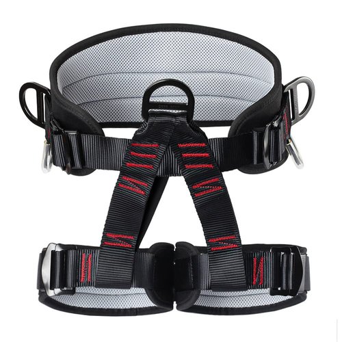 HandAcc Climbing belts, Thicken Professional Safety Belt for Caving Rock Climbing Fire Rescuing Rappelling Tree and Outdoor Adventure Activities