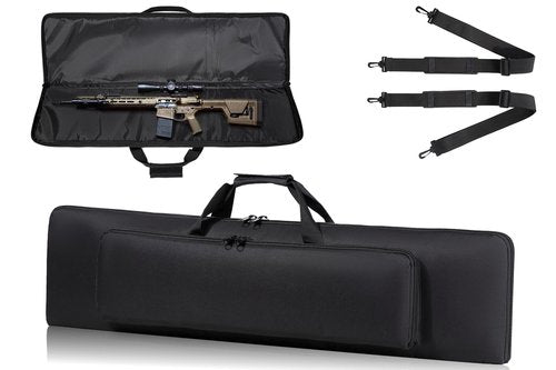 DBTAC Urban Minimalist Basic Low Profile Single Long Rifle Bag Pistol Gun Case for Airsoft Range Shooting Outdoor Hunting | 37", Black