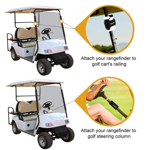 ZOEA Magnetic Rangefinder Mount Strap for Golf Cart Railing, Adjustable Rangefinder Mount/Holder/Strap/Band with Strong Magnet Securely Attach to Most Rail/Bar/Frame of Golf Cart (1.5)
