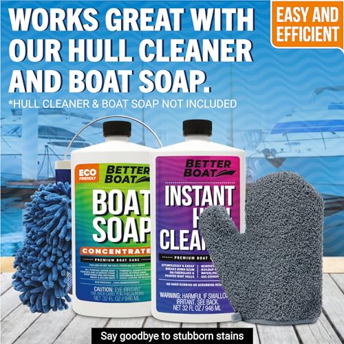 Heavy Duty Boat Scrubbing Glove for Decks and Hulls - Marine Cleaning Tool