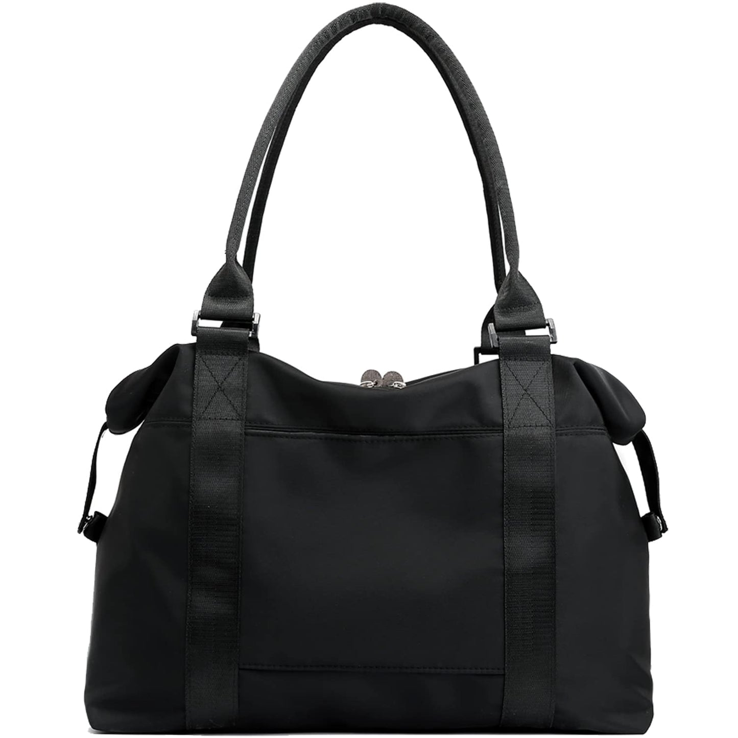 JSAHAH Women Travel Tote Bags Airplane Bag with Trolley Sleeve Carry On Bag Black