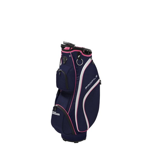Wilson Women's Profile Complete Golf Set with Cart Bag - Right Hand, Petite, Ladies, Navy/Rose Gold/Silver