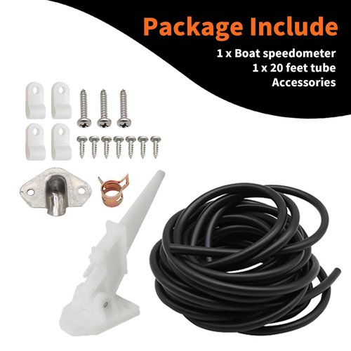 Aspaton Universal Marine Boat Speedometer Pitot Kit 80 MPH Automatic Kick-up Pitot Tube Assembly, Sea Portable Mini Tool Accessories