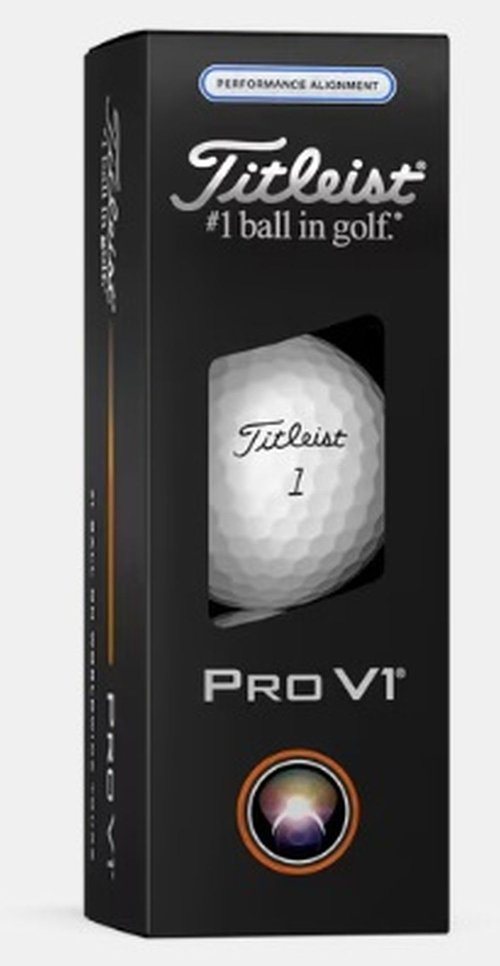 Titleist Pro V1 Performance Alignment Golf Balls White/Blue