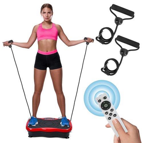 Rodiuiu Rodiuiu Vibration Plate Exercise Machine Lymphatic Drainage, Full Body Shaking Workout Vibrating Plate Weight Loss, 99 Adjustable Speeds 300 Lbs Capacity Fitness Platform for Women Men US Plug
