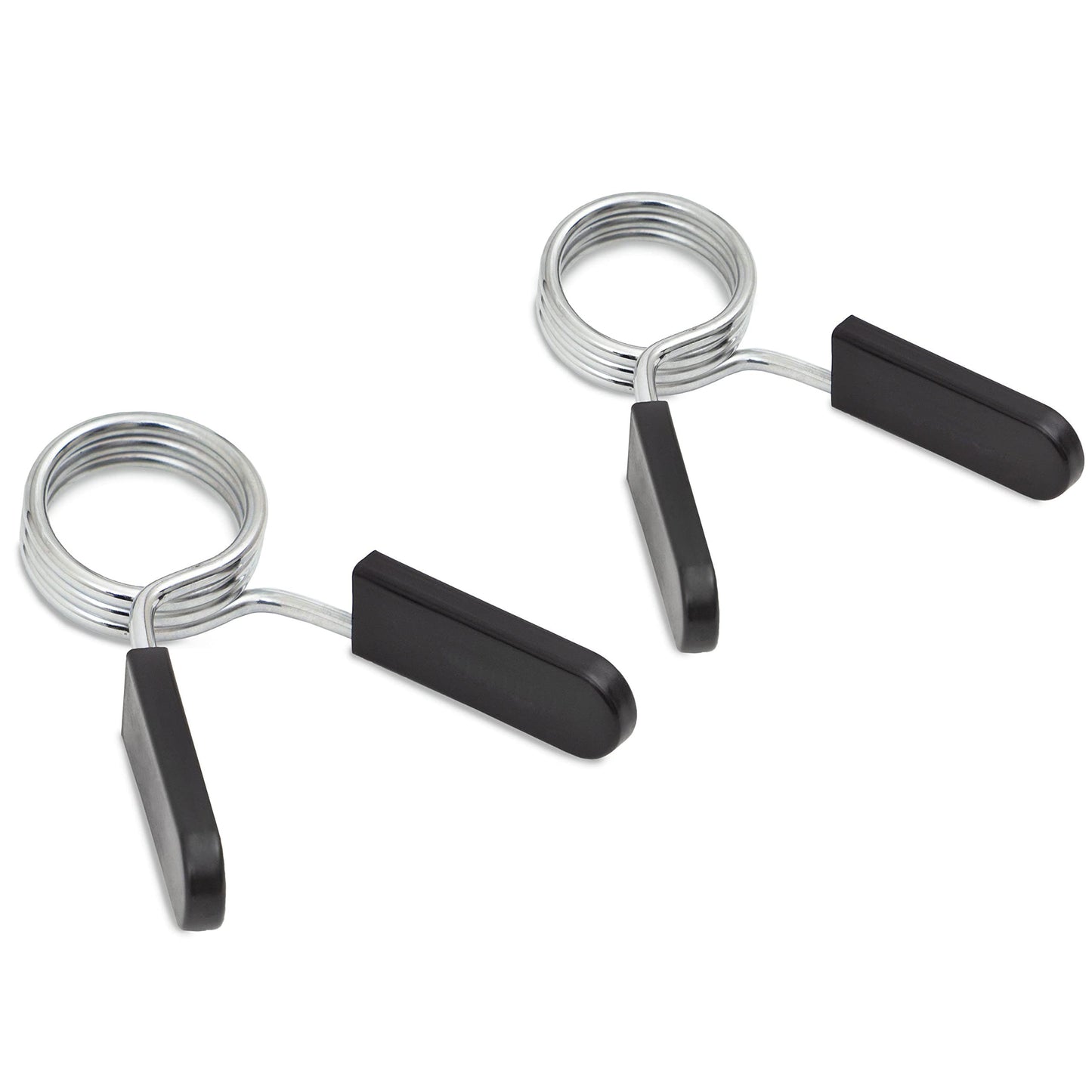 Black 2 Inch Barbell Clamps, Stainless Steel Spring Collar Clips Weight Bar Clamps Dumbbell Barbell Handle Locking Clip for Weightlifting Strength Gym Fitness Training Accessories