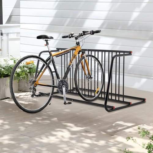 ZHZXWKK 10 - Bike Floor Bike Rack,Metal Double - Sided Grid Bicycle Floor Storage Solution, Sleek Freestanding Bike Organizer for Garages, Streets, Storefronts & Schools