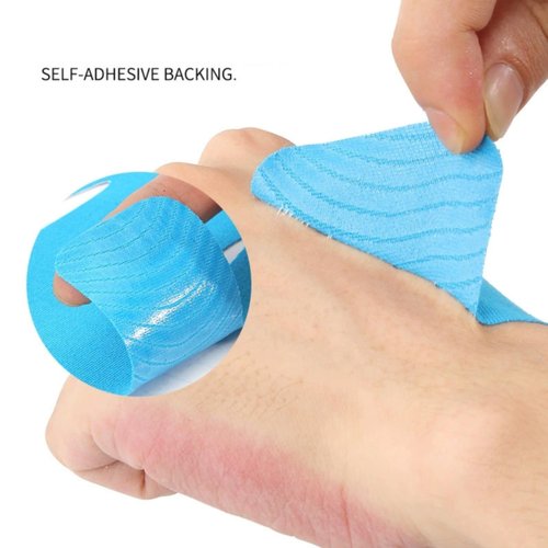 Kinesiology Tape for Shoulder, 10 Shoulder Support Tapes, Breathable Waterproof Elastic Sports Straps for Shoulder Stabilization (Blue)