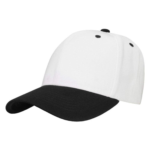 Falari Baseball Cap Adjustable Size for Running Workouts and Outdoor Activities All Seasons (1pc White/Black)