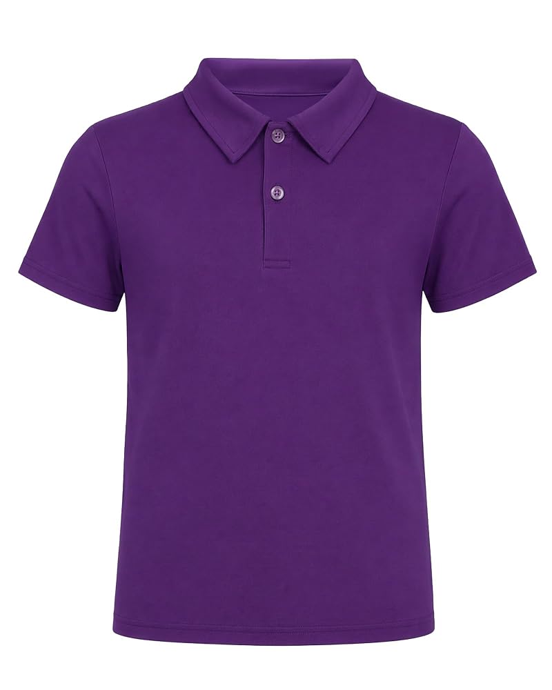 Youth Polo Shirt for Soccer Golf School Uniforms – Short Sleeve Collared Top (4-16 Years)