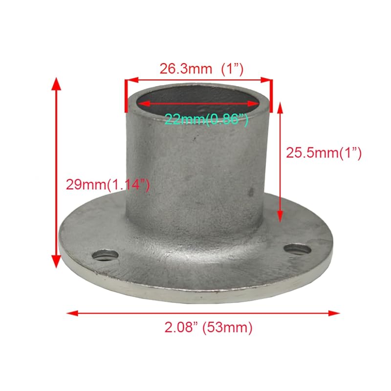 1" (26.3mm) Drain Cover Plug for Yacht, Marine Stainless Steel 316 Deck Scupper