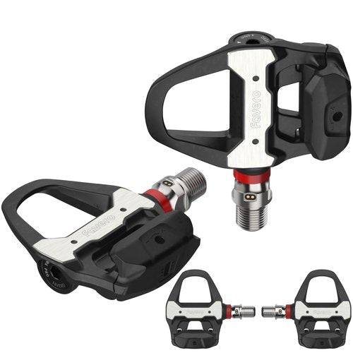 Favero Assioma PRO RS-2 Dual Side Power Meter Pedals with Cleats (6 Degree) and Wearable4U Towel Bundle