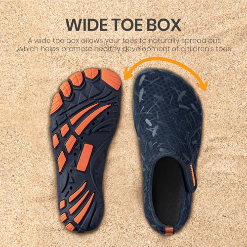 SEEKWAY Barefoot Water Shoes for Kids - Wide Toe Box and Quick-Dry Sand Shoes Toddler for Hiking Swim Beach Pool Kayak Sport Accessories, Camping Essentials Non-Slip for Boys Girls Sizes