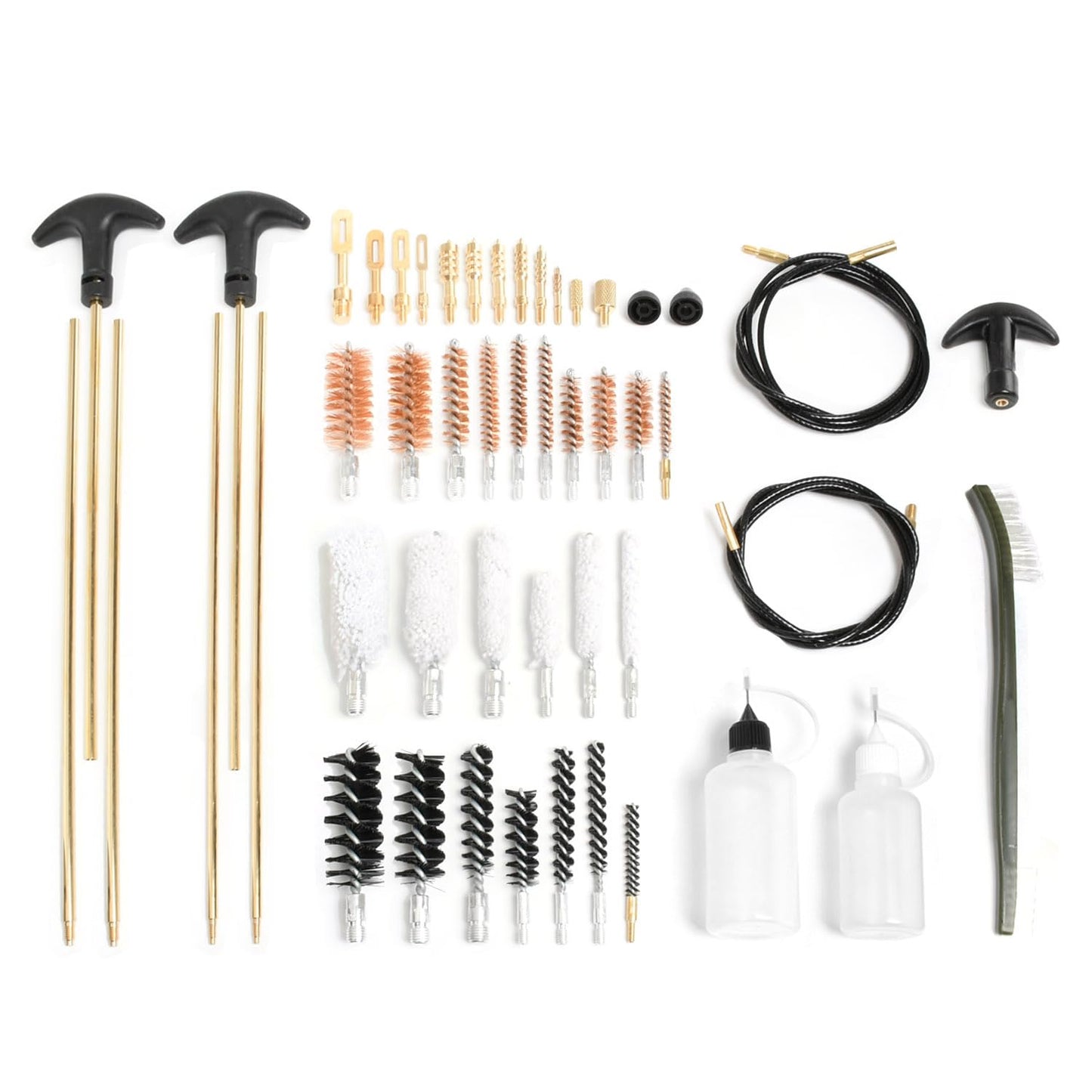 Motanar Gun Cleaning Kit Universal Gun Cleaner for Shotgun, Pistol, Rifle, All Guns with Lightweight Carrying Case (Upgrated Brass Jags & Loops)