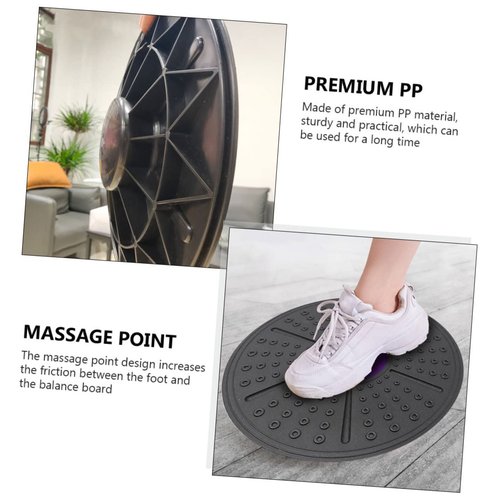 LIOOBO 1Pc Balance Board for Core Strength Training Rotating Yoga Balance Pedal Non Slip Exercise Equipment for Fitness Physical Therapy Home Workouts Design