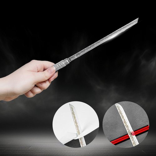 Quanqiuyi Stainless Steel Blade, Outdoor Portable Stainless Steel Mini Stick Fruit Knife, All Steel Fancy Letter Opener Envelope, Multipurpose Survival Tactical Knife 9.5 Inch