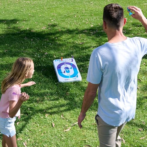 Indoor & Outdoor Dart Board Game with Suction Cup Darts - 12 x 24 Inches