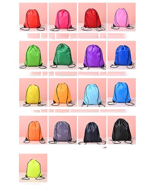 Outdoor Sports Drawstring Backpack Swimming and Fitness Bag Shopping Bag Folding Drawstring bag
