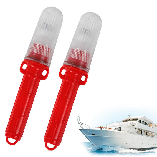 2 PCS Boat Flares, Boat Flares Approved Marine, Emergency Safety Kit for Fishing Nets, Buoys & Boats (Red)