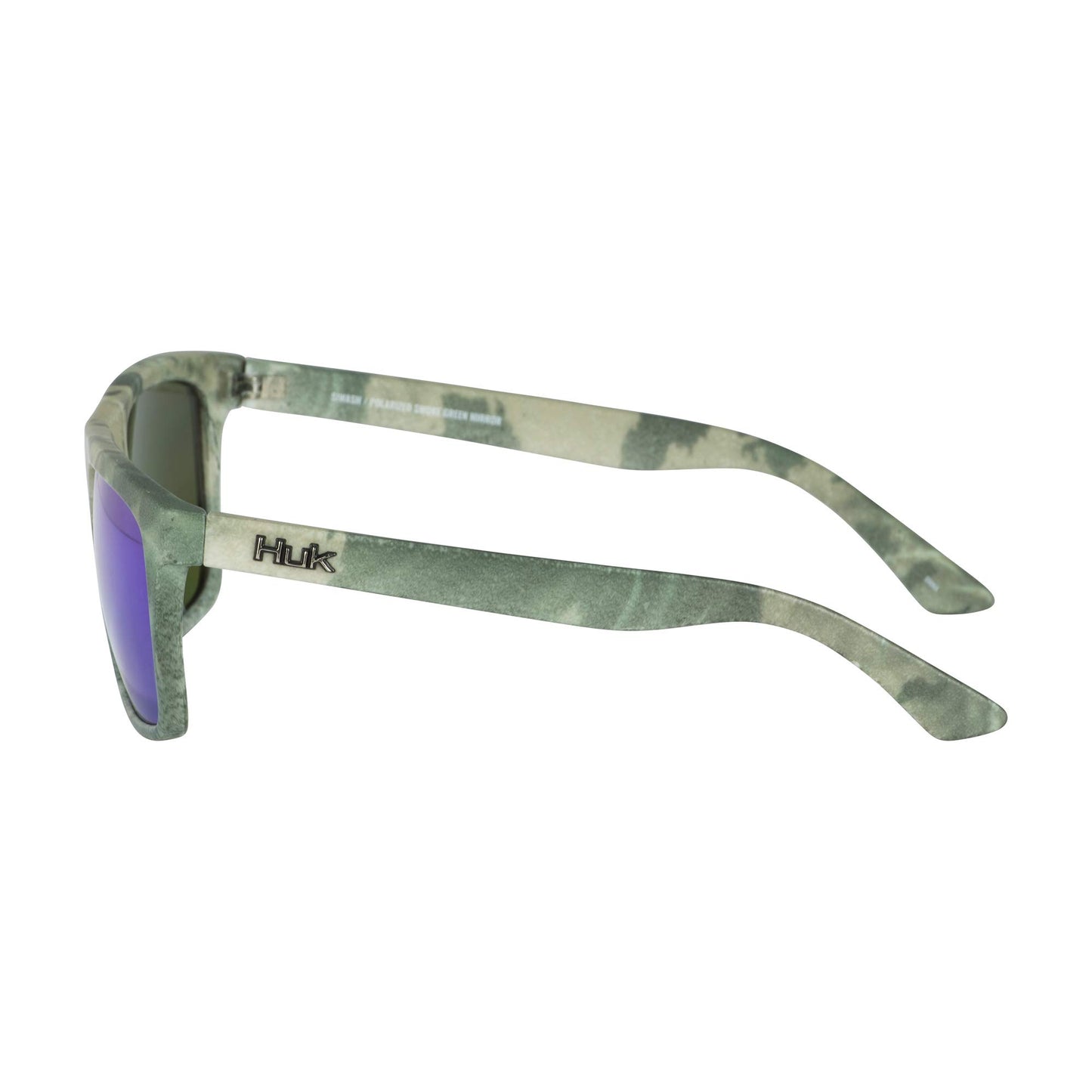 HUK Sunglasses, Polarized Lens Eyewear with Performance Frames, Fishing, Sports & Outdoors Sunglasses, (Siwash) Green Mirror / Southern Tier Subphantis, Medium
