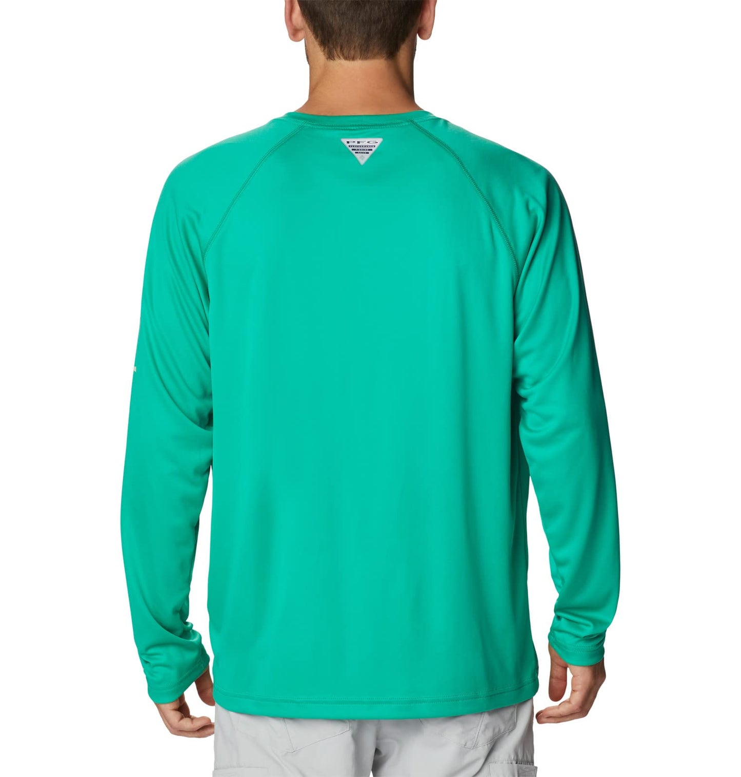 Columbia Men's Terminal Tackle Long Sleeve Shirt, Circuit/Key West Logo, Large Tall