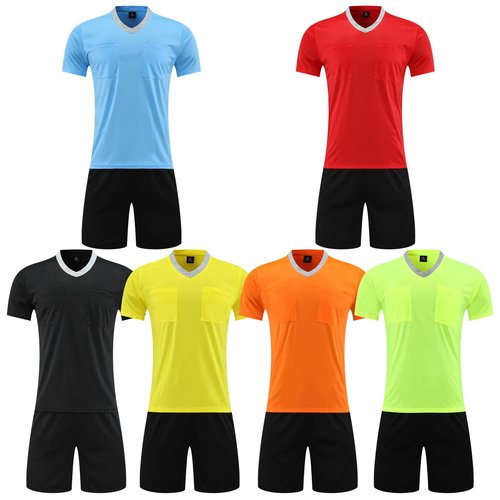 Referee Soccer Jersey Shirt Breathable Referee Set - Quick-Dry, for Every Age, Adults & Kids (Blue, XL)