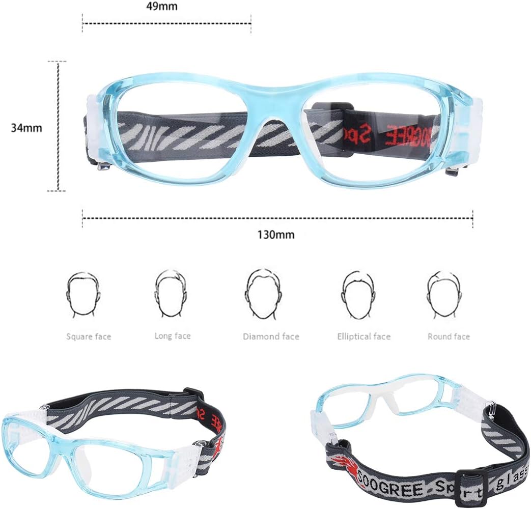 ''N/A'' Kids Sports Glasses Basketball Football Safe Training Goggles Anti Fog 7-12