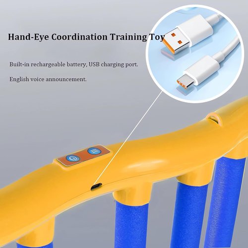 IZIVE Reflex Stick Game, Reflex Game Falling Sticks, Hand Eye Coordination Training, Hand Eye Coordination Training, 3 Adjustable Speed, Upgrade Remote Control (Blue)