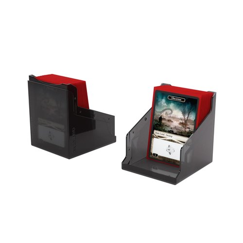 Gamegenic Bastion 100+ XL Deck Box - Compact, Secure, and Perfectly Organized for Your Trading Cards! Safely Protects 100+ Double-Sleeved Cards, Black Color, Made