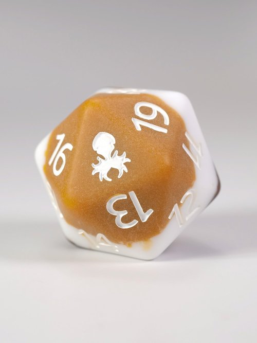 S'Mores Matte Spindown D20 by Kraken Dice