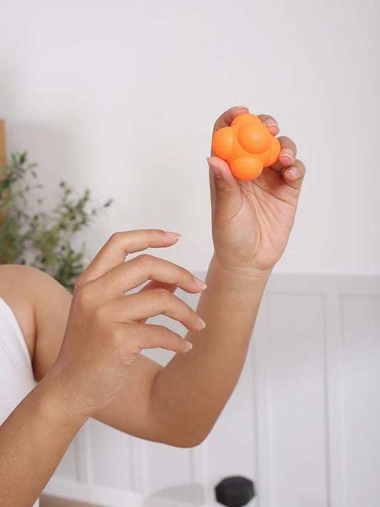 2.2inch/5.5 cm Reaction Ball for Reflex Training, Hand-Eye Coordination and Multi-Motor Exercises, Orange