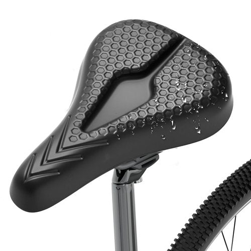 Fitense Bike Seat Cushion High-Resilient, Gel Padded Bike Seat Cover for Men & Women, Breathable & Hollow Design Comfort Bike Saddle for Cycling, Mountain Bikes,Road Bikes, Exercise Bikes