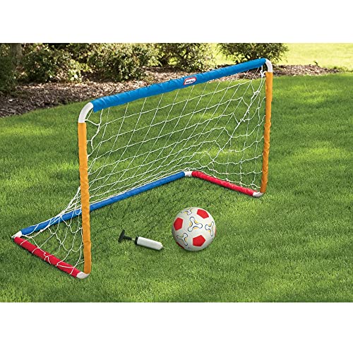 Kids Soccer Goal Set with Ball and Pump - Outdoor Backyard Play