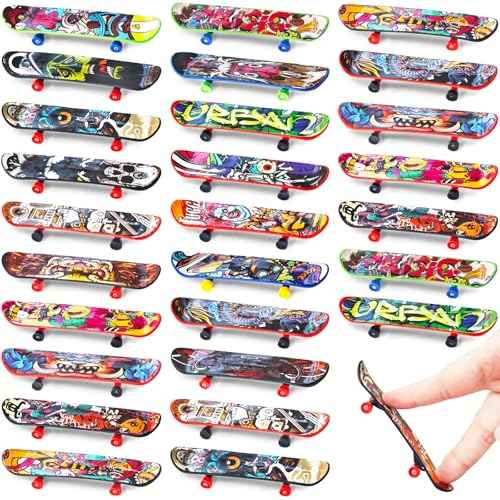 50 Pcs Mini Finger Skateboards,Fingerboards Toy Set,Mini Skateboards Finger Surfboards for Kids Classroom Exchange Gift Birthday Goodie Bag Stuffers